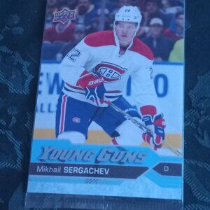 Mikhail Sergachev 2016-2017 Upper Deck Young Guns card #236 in packaging